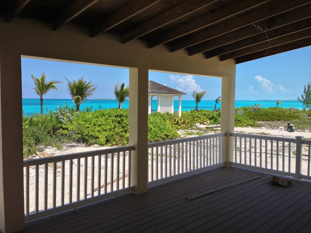 Front Porch of Oceanfront Home